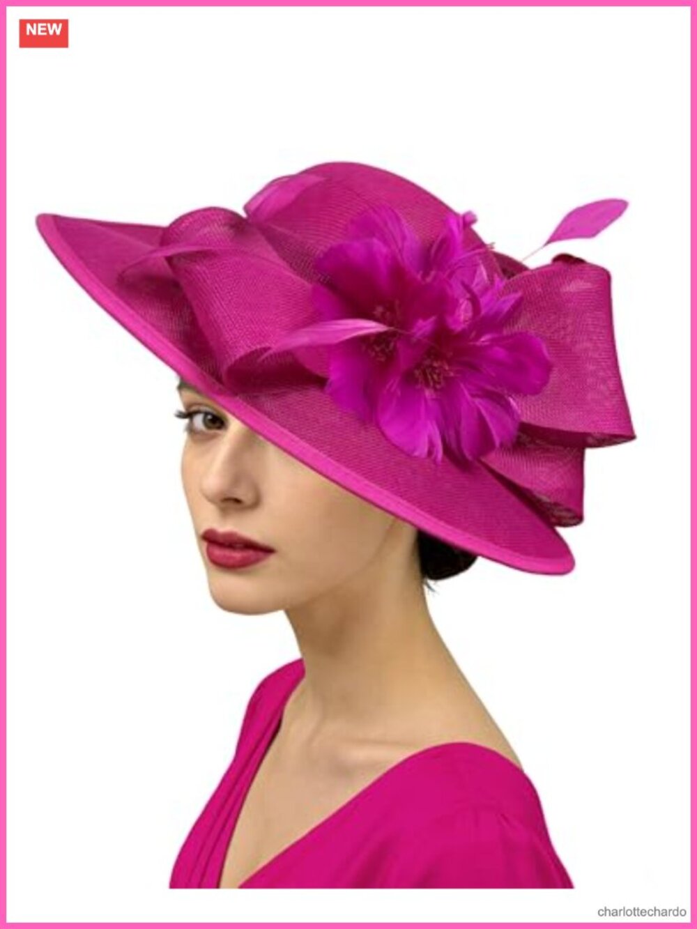 Vintage Linen Feather Fascinator Hat Derby Tea Party Headpiece